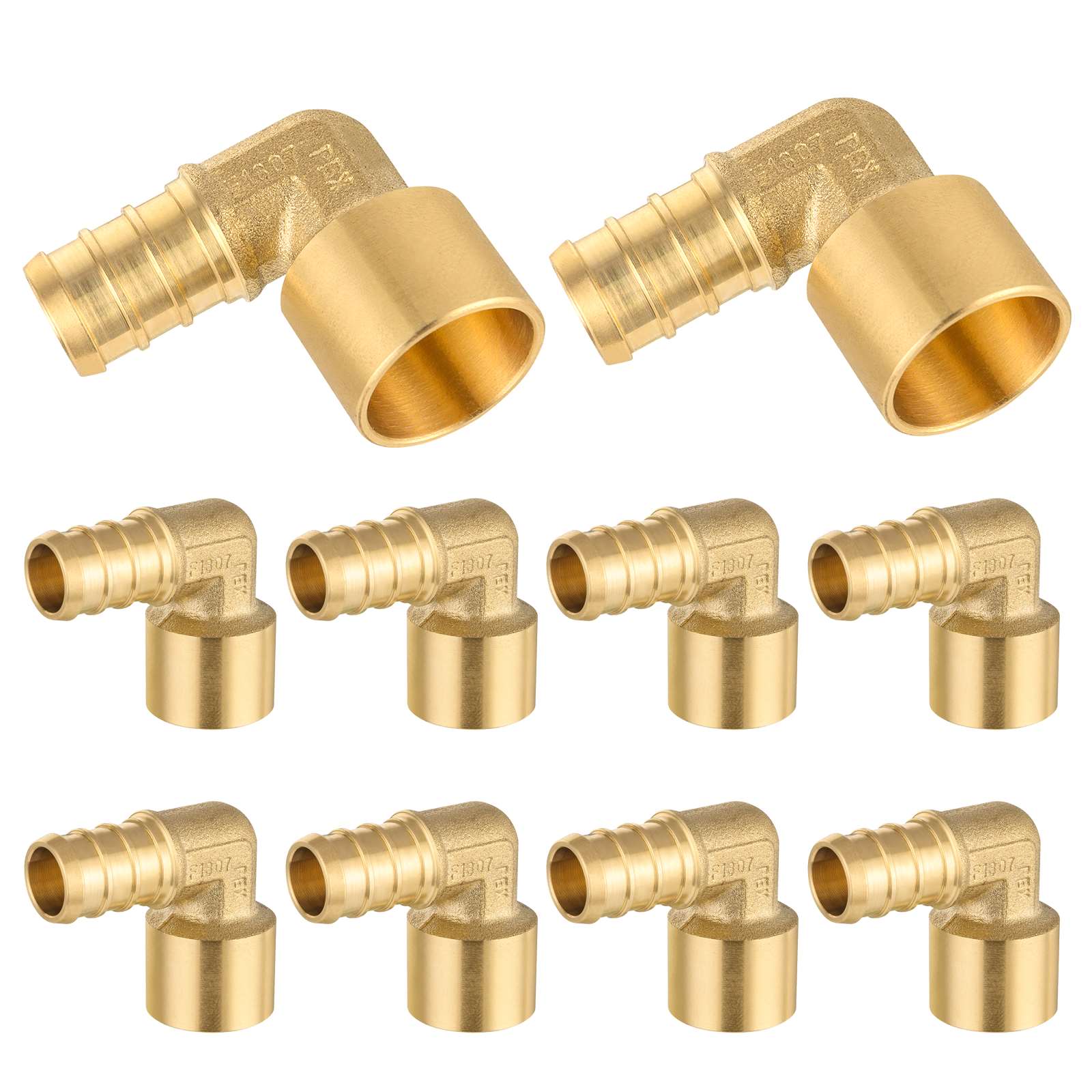 pex b crimp x female copper sweat reducing elbow lead free 16