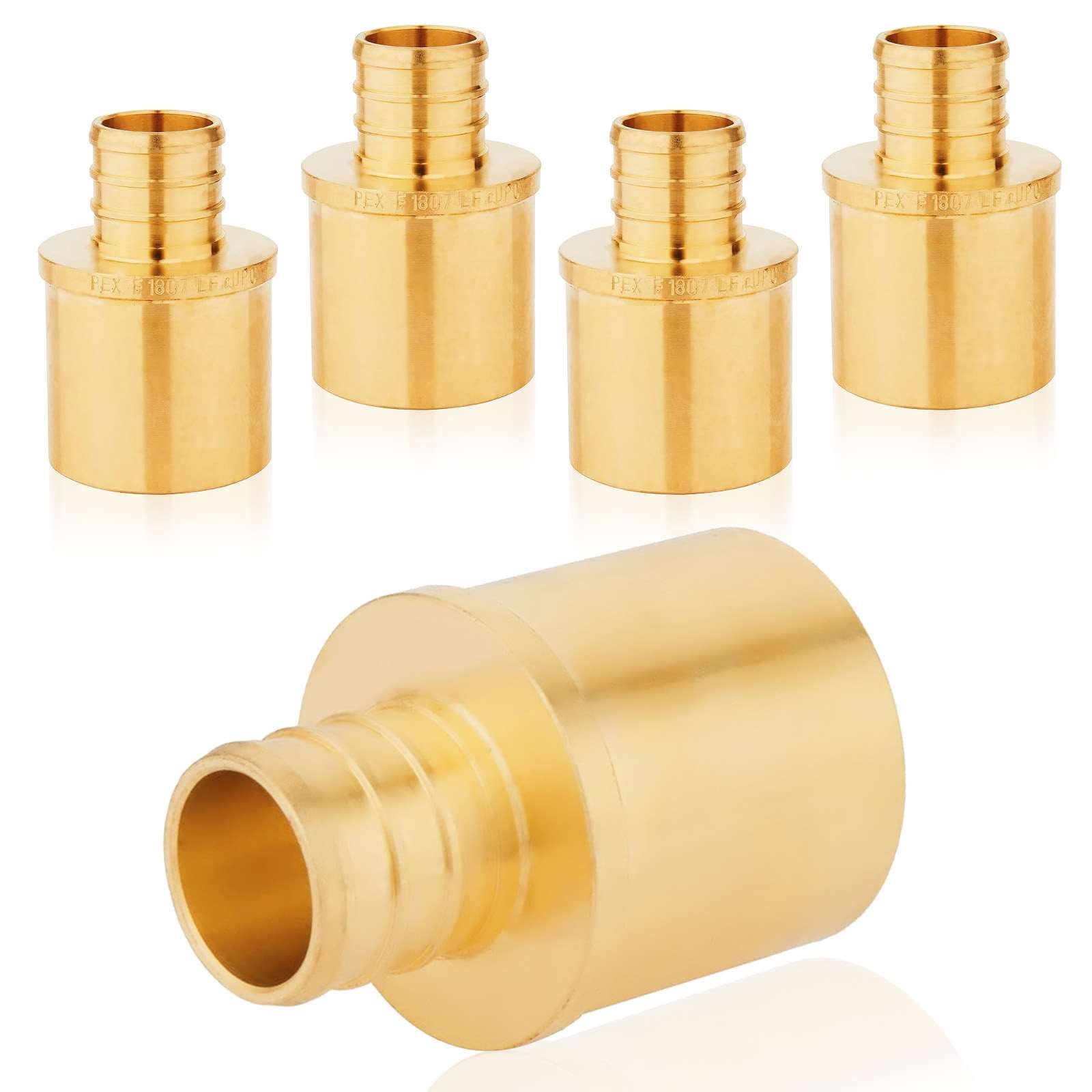 pex b crimp x male copper sweat reducing adapter lead free 24