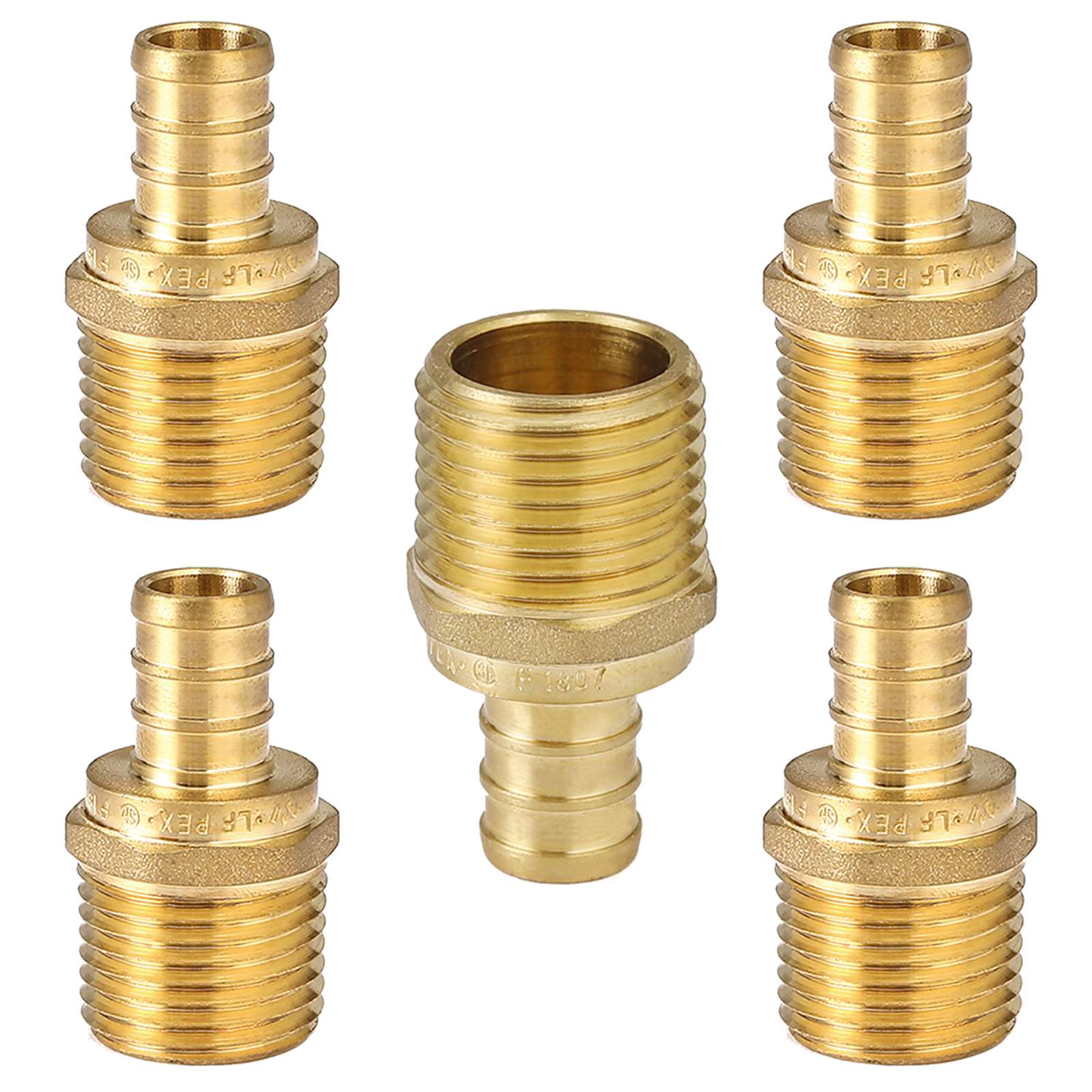 pex b crimp x male threaded adapter lead free 10