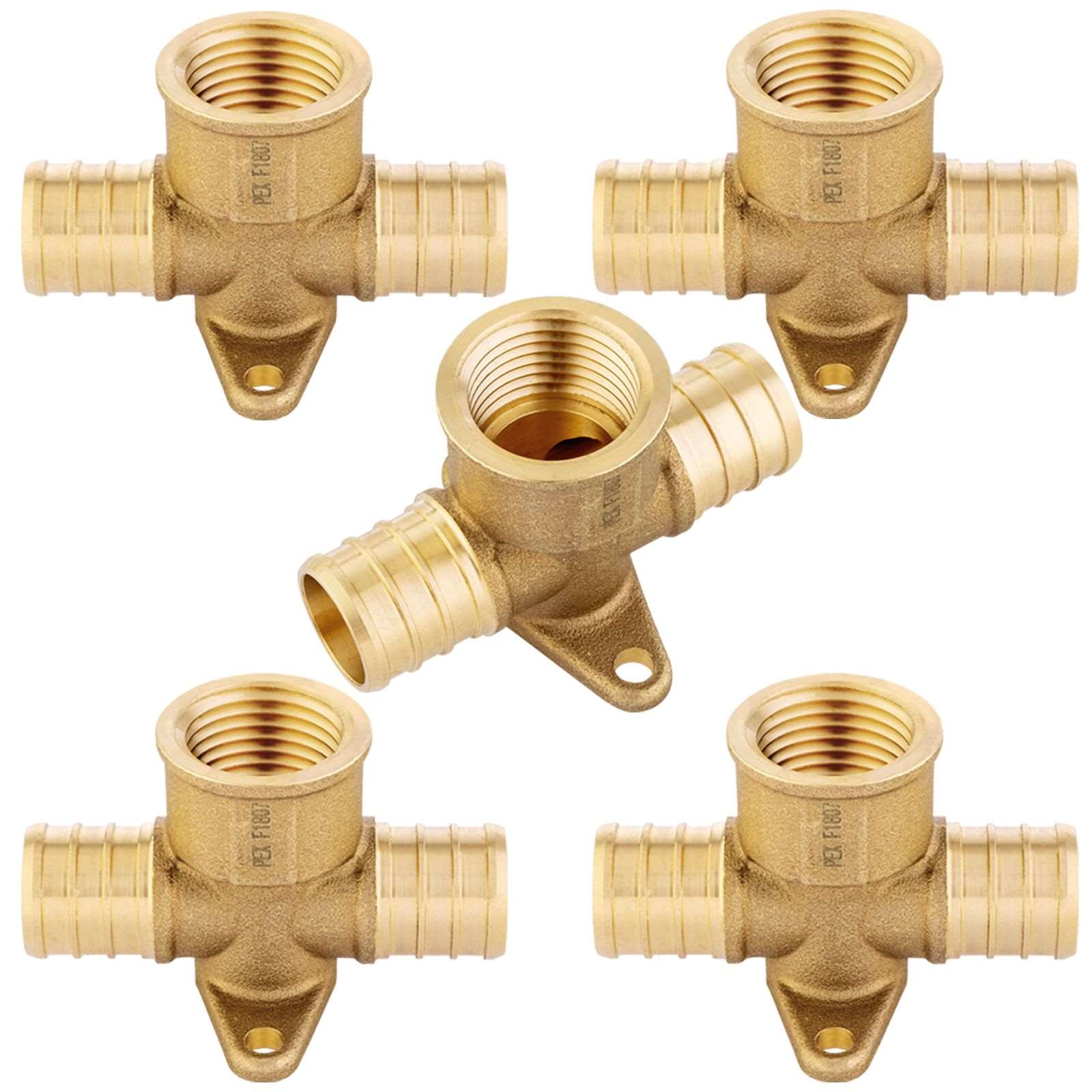 pex b crimp x drop ear tee lead free 11