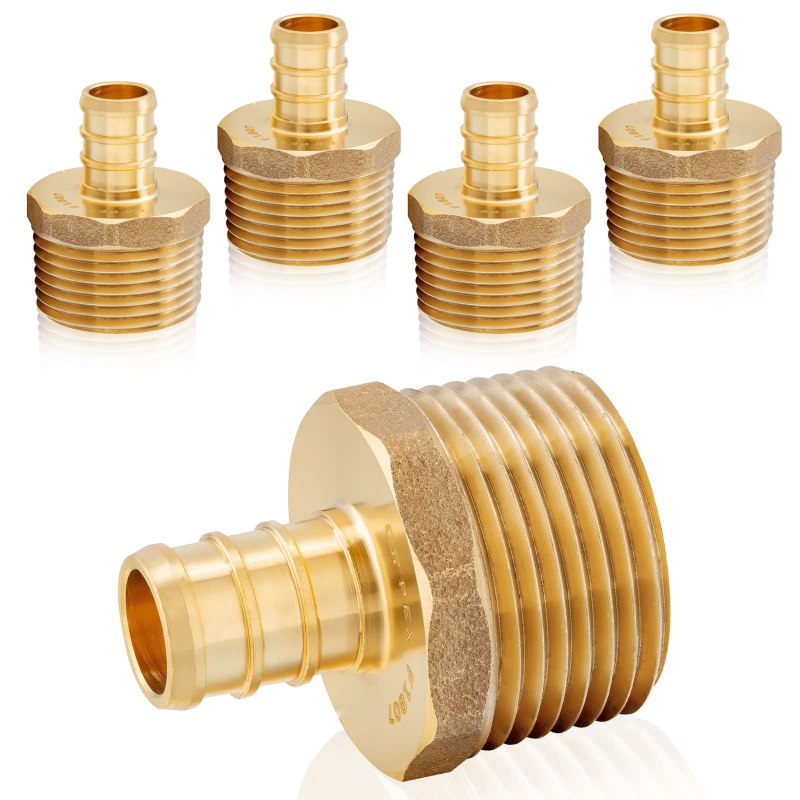 pex b crimp x male threaded reducing adapter lead free 11