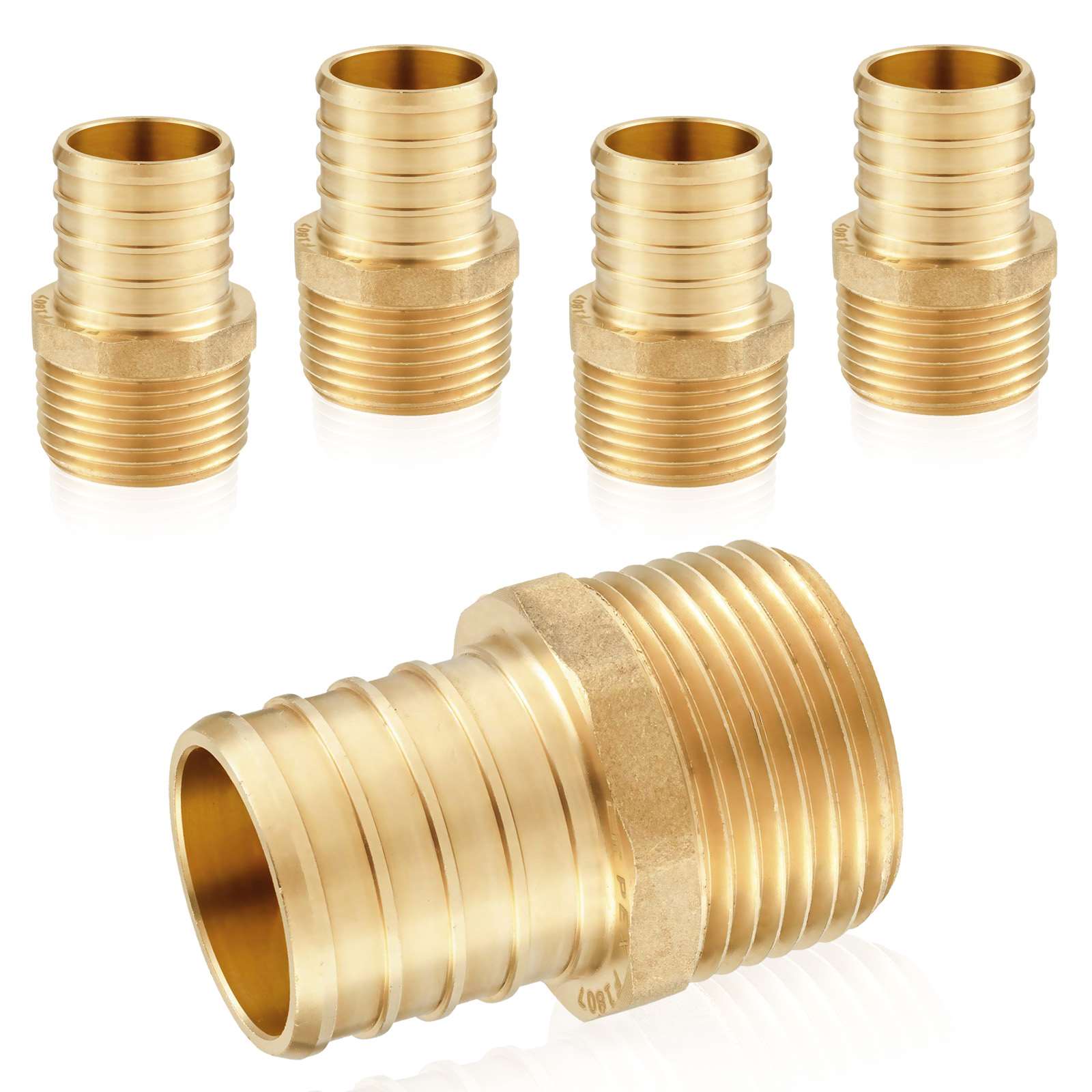 pex b crimp x male threaded reducing adapter lead free 17