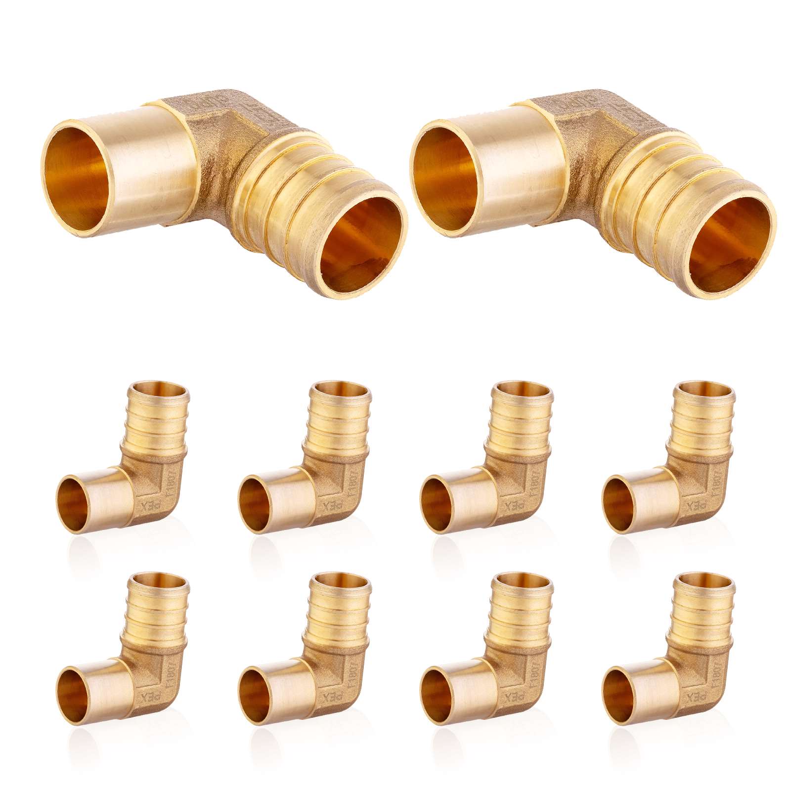 pex b crimp x male copper sweat elbow lead free 8