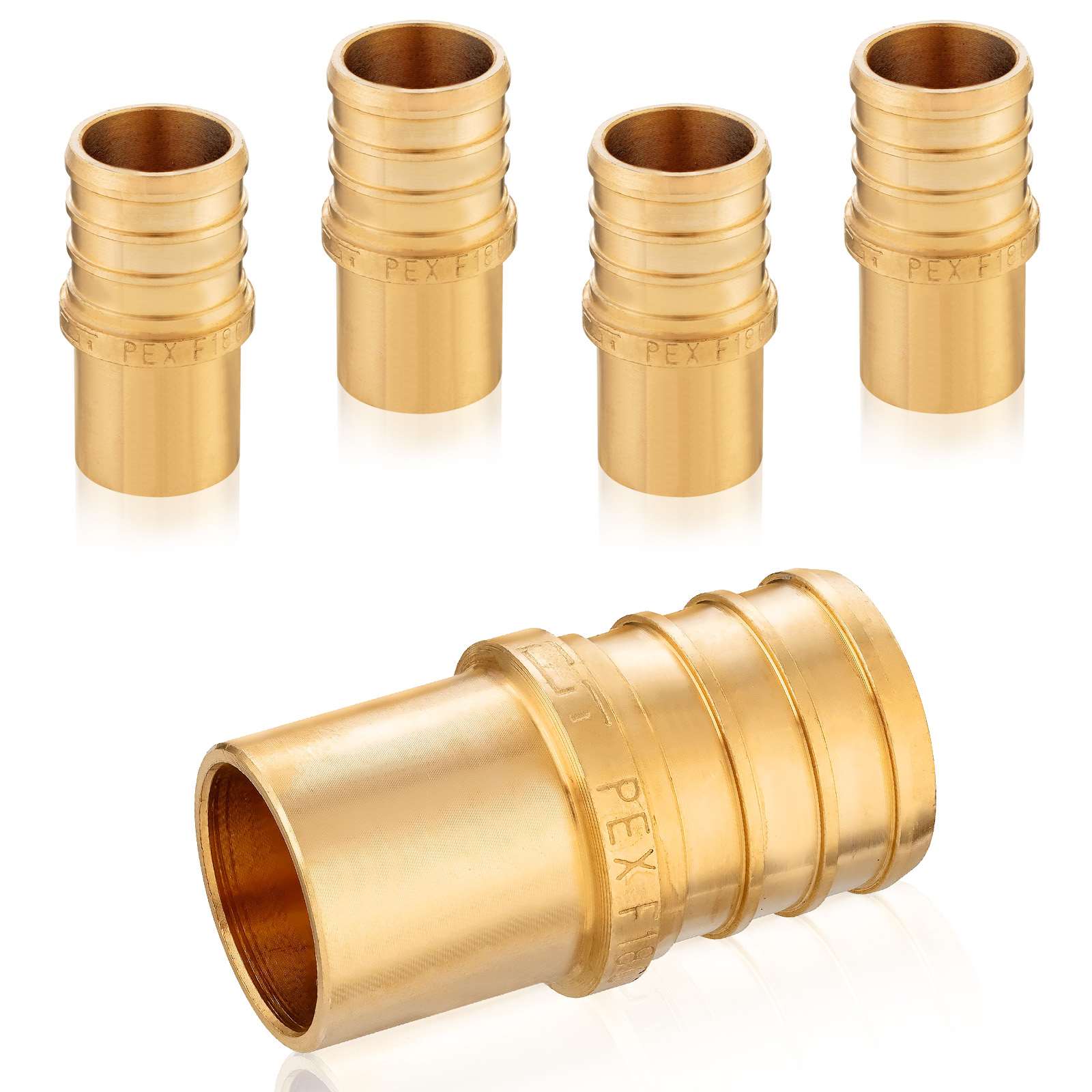 pex b crimp x male copper sweat reducing adapter lead free 18