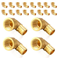 30 pcs pex-b crimp 3/4" pex 3/4" female threaded elbow (lead free)