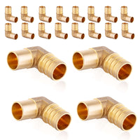 30 pcs pex-b crimp 3/4" pex 3/4" male copper sweat elbow (lead free)