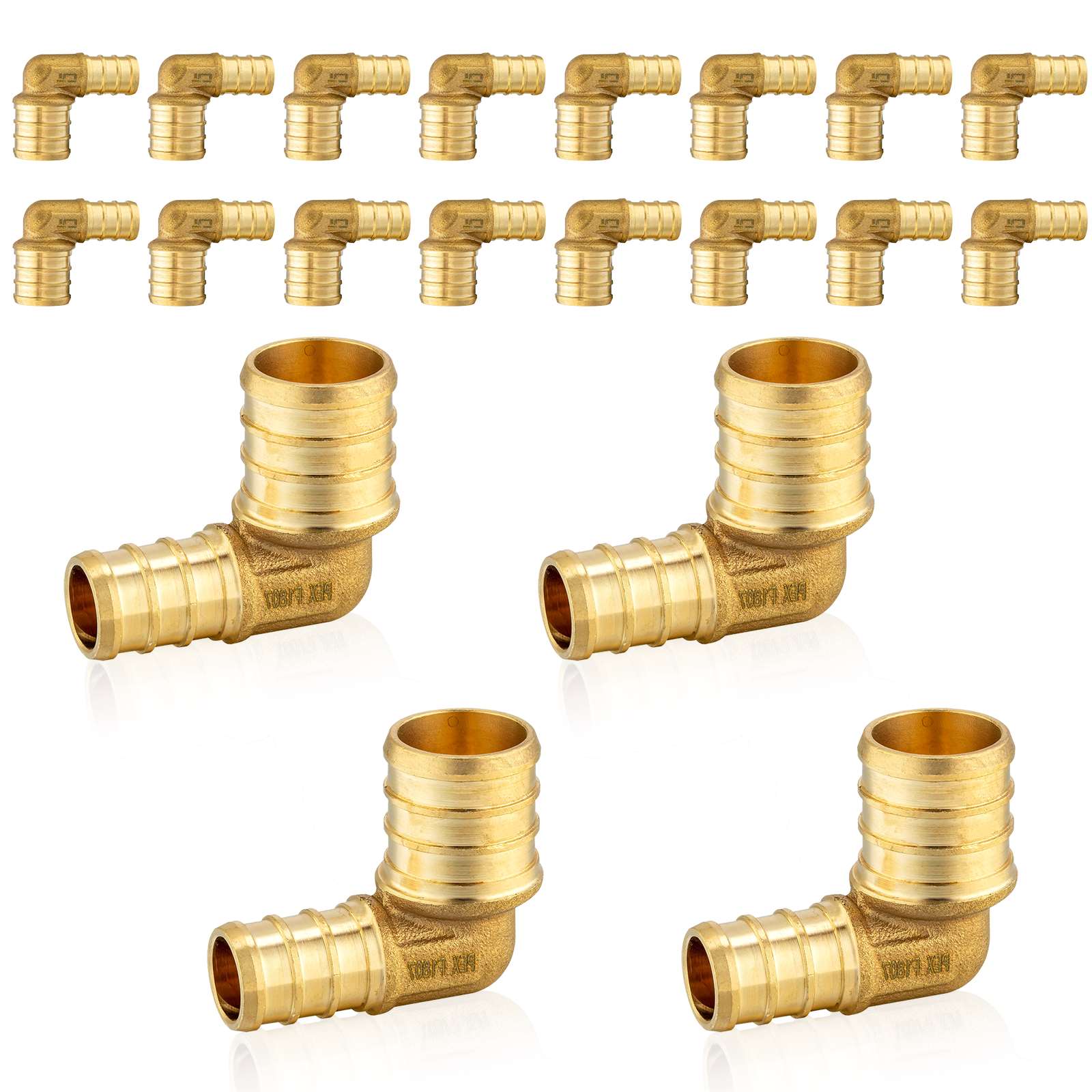 pex b crimp reducing elbow x pex lead free 11