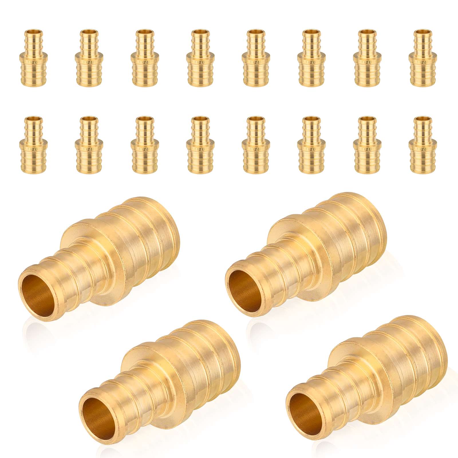 pex b crimp x pex reducing coupling lead free 12