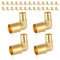 30 pcs pex-b crimp 1/2" pex 3/4" male copper sweat elbow (lead free)