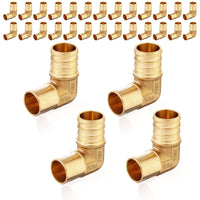 30 pcs pex-b crimp 3/4" pex 1/2" male copper sweat elbow (lead free)