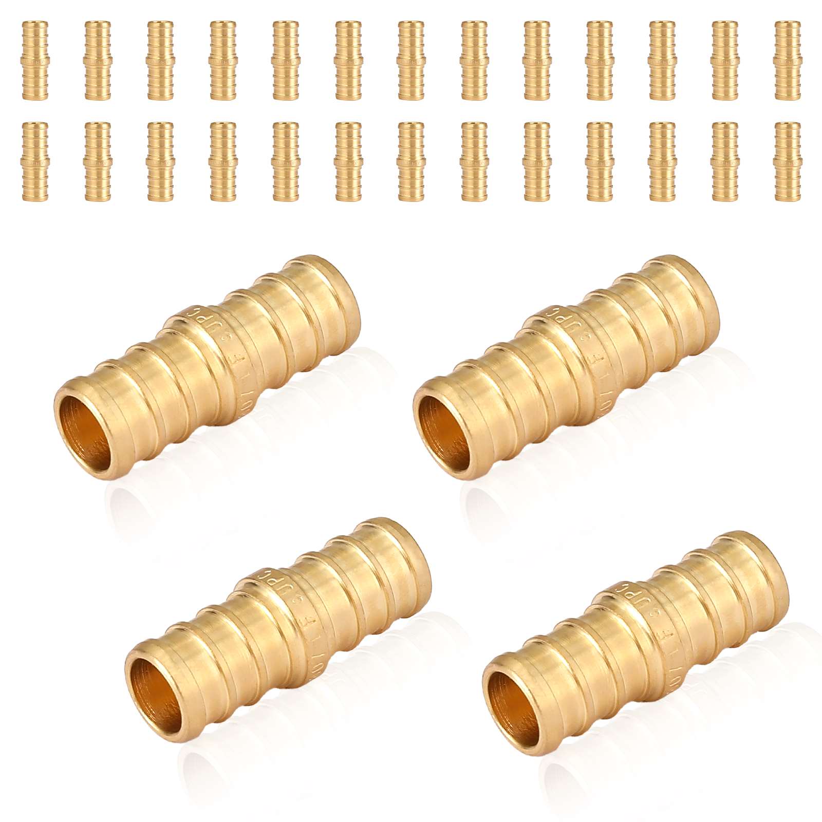 pex b crimp x pex coupling lead free 20