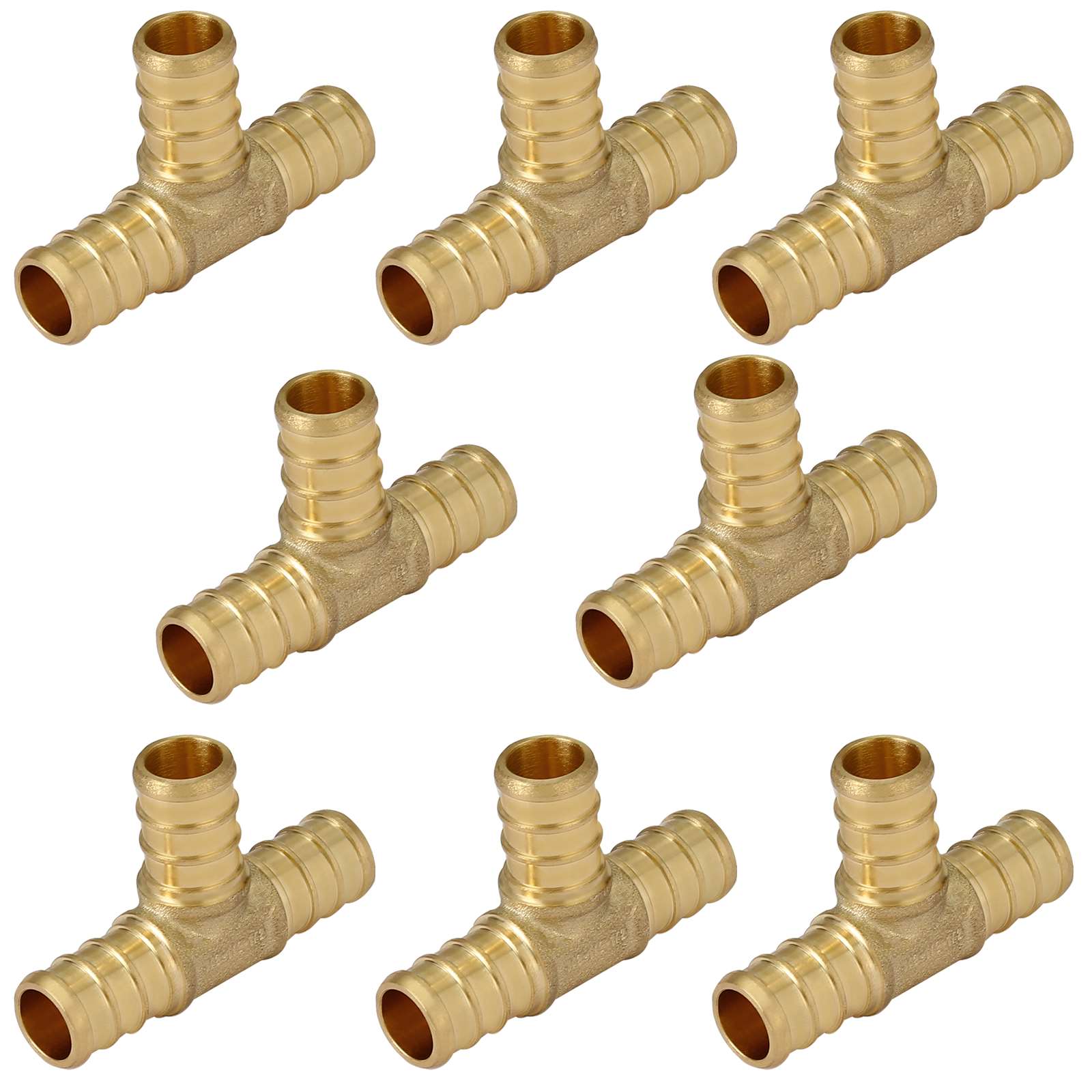 pex b crimp x pex tee lead free 8