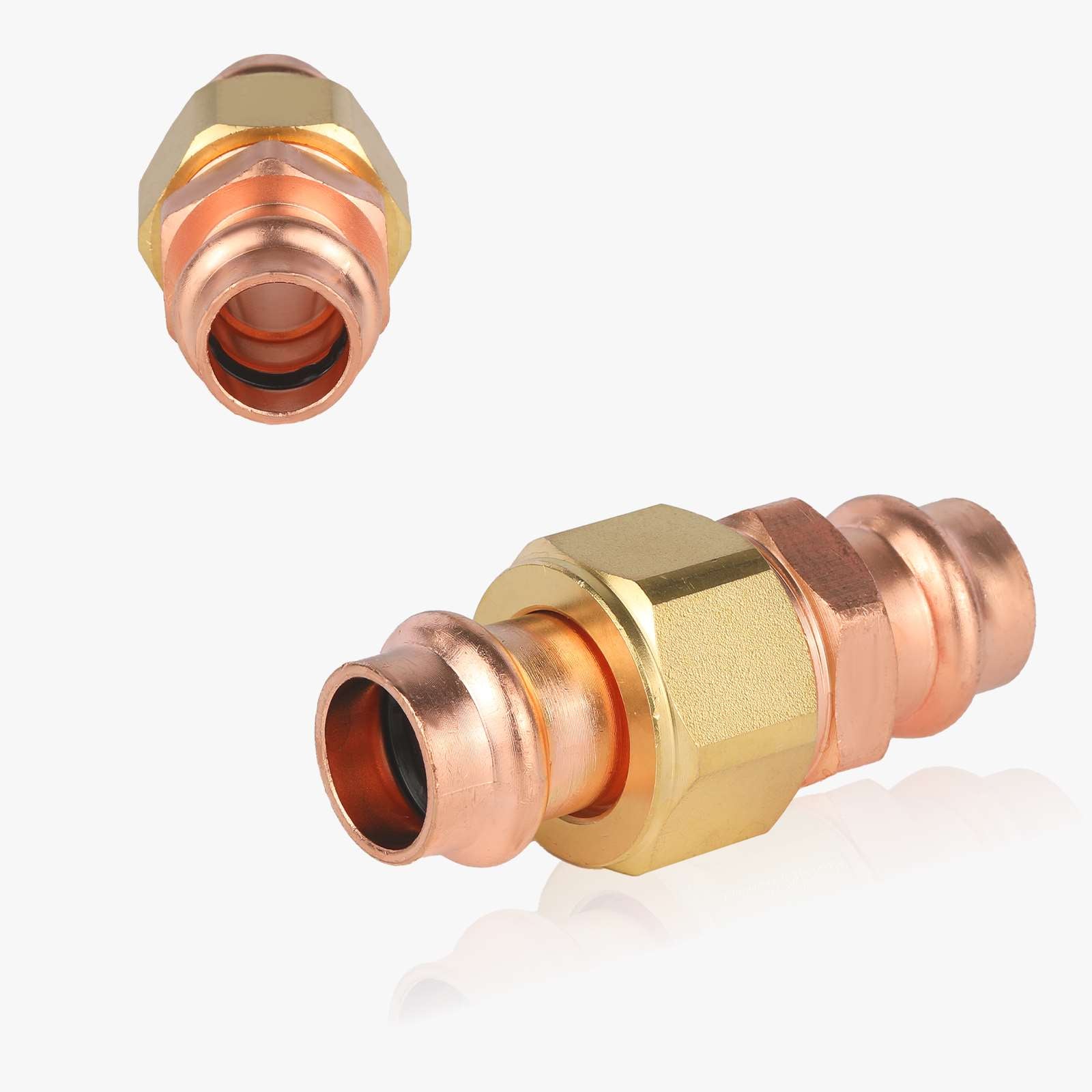 press copper union lead free 6