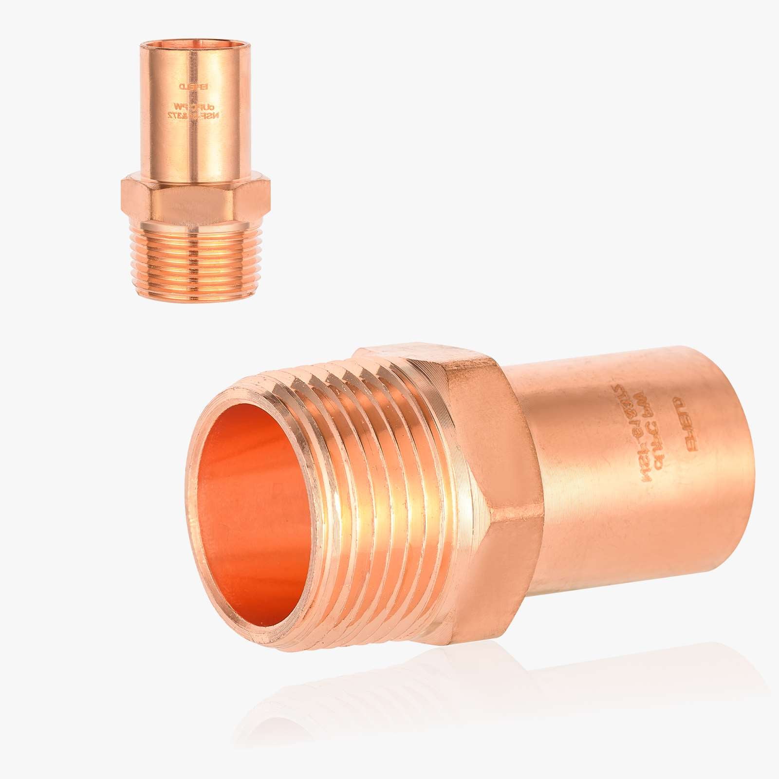 FTG Press x Female Threaded Copper Reducing Adapter (Lead Free) - Pick Size to Add