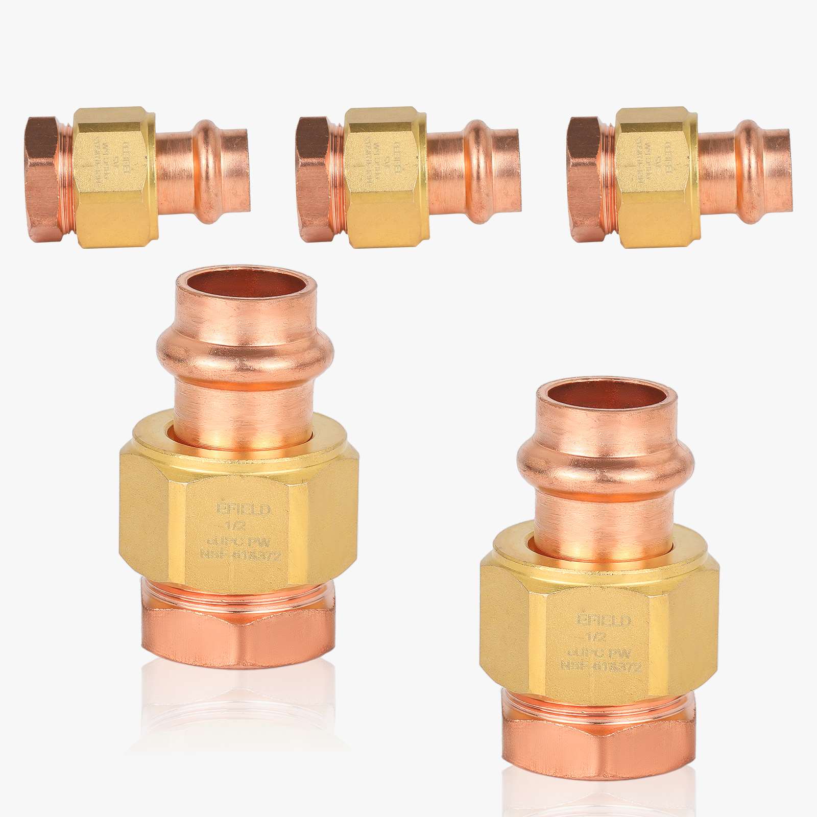 press copper union x fpt lead free 6