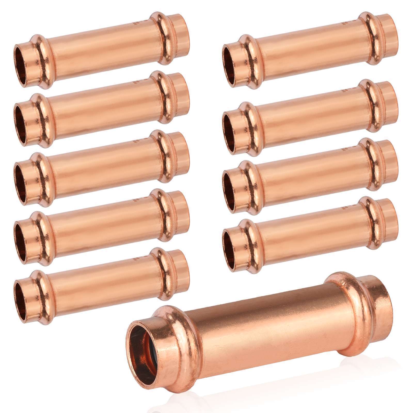 press copper extended coupling lead free 8