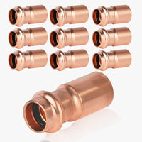 10-Pack 2" x 1-1/2" Press Bushing Copper Reducer (Lead Free)