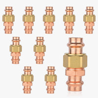 10-Pack 1-1/4" Press Copper Union (Lead Free)