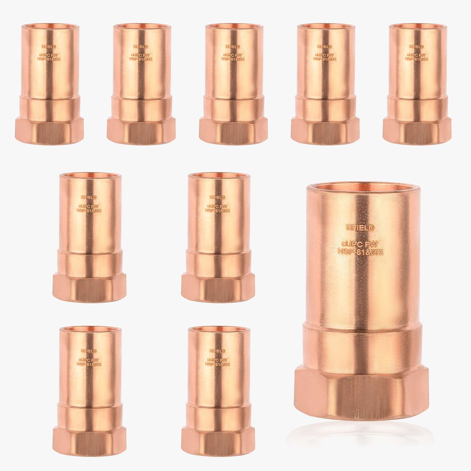 ftg press x female threaded copper reducing adapter lead free 12