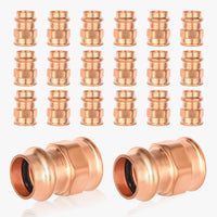 30 pcs 1" press copper 1" female threaded adapter (lead free)