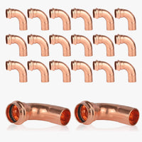 30 pcs 1" press copper street elbow (lead free)
