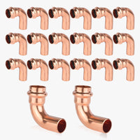 30 pcs 3/4" press copper street elbow (lead free)