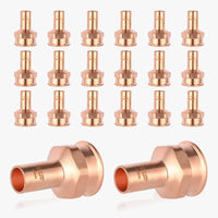 30 pcs 1/2" ftg press 3/4" female threaded street copper adapter (lead free)