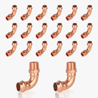 30 pcs 3/4" copper press male elbow (lead free)