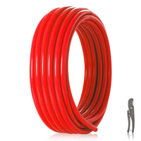 1/2" 100ft pex-b pipe (red & cutter)