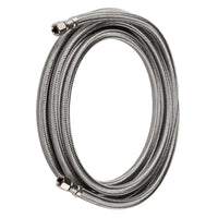 8-ft-ice-maker-hose,-with-1/4"-comp-by-1/4"-comp-connection,-stainless-steel-braided-hose
