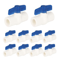 10-Pack 1-1/4" PVC Ball Valve, FPT Threaded, SCH. 40