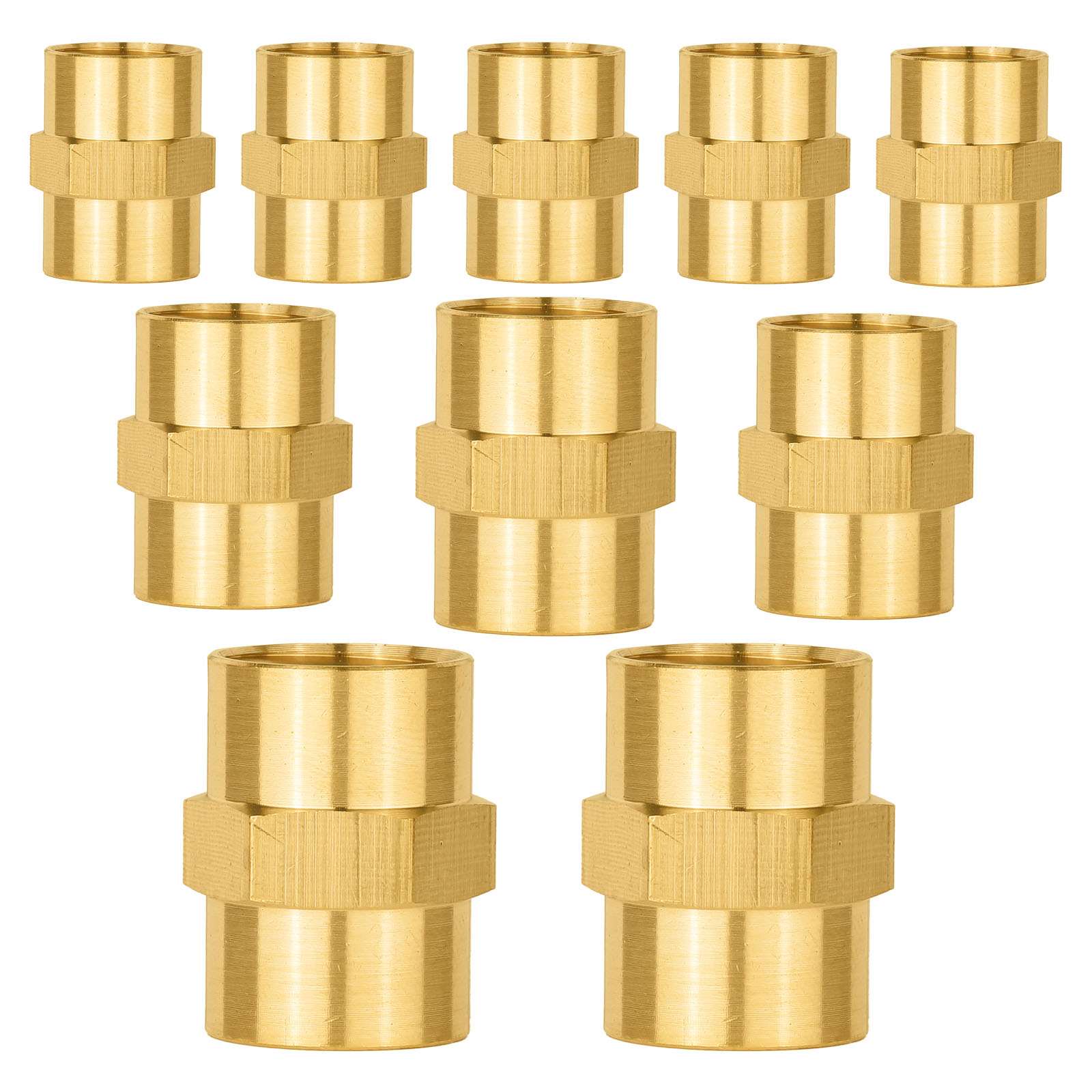 female npt brass hex connector 9