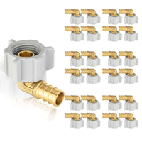 30 pcs pex-b crimp 1/2" pex 1/2" female npt swivel elbow (lead free)
