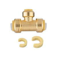 1" 1" 3/4" push fit tee