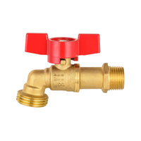 1/2" mip 3/4" mht brass hose bibb (lead free)