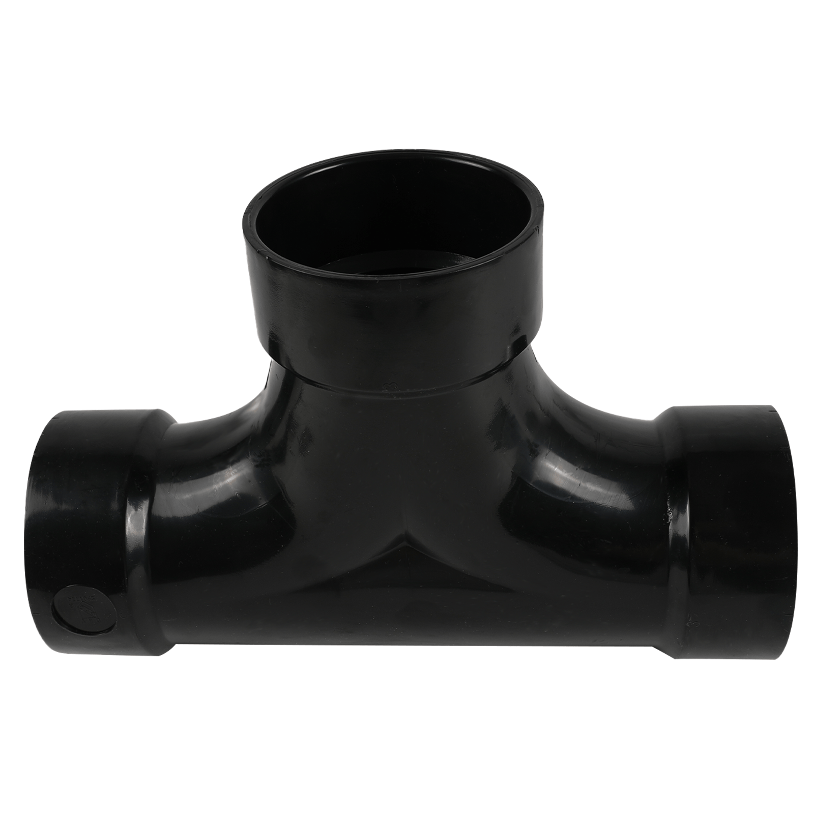 3 in. abs dwv hub x hub x hub 2-way cleanout