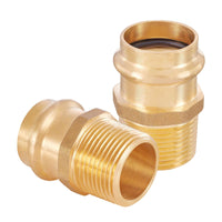 1/2" press 1/2" male brass adapter (lead free)