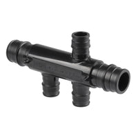 pex a expansion 3/4" 1/2" opposing open manifold (3 port)