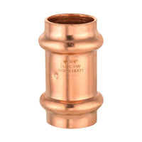 3/4" press copper coupling w/stop (lead free)