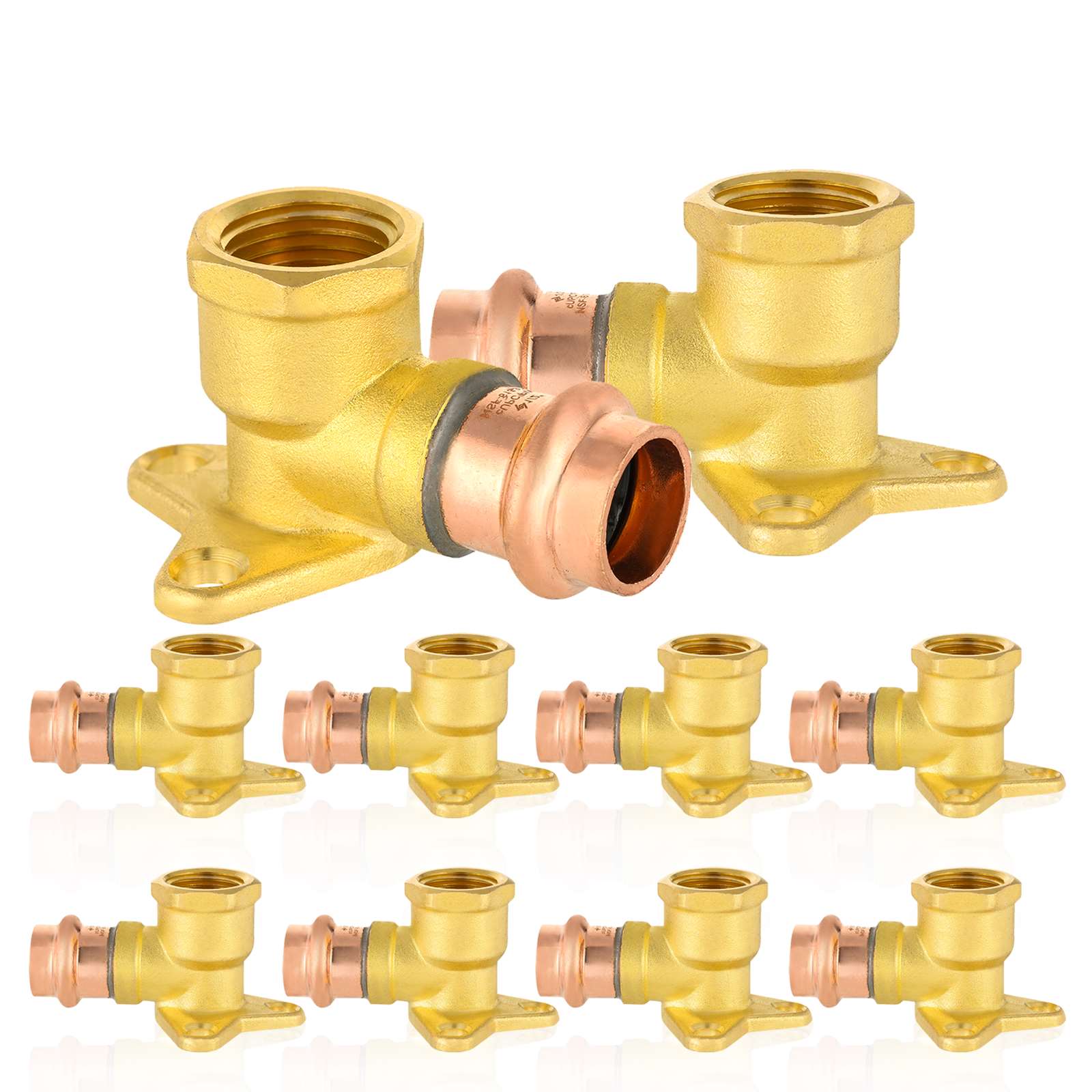 press copper drop ear elbow lead free 13