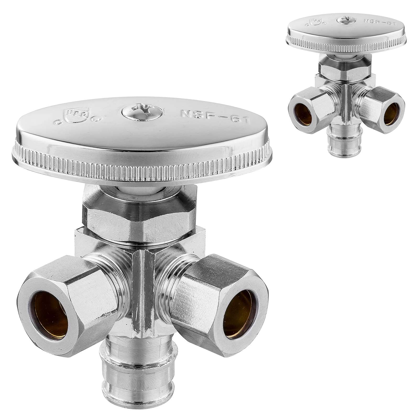 1 2 pex expansion x 3 8 od compr x 3 8 od compr stop valve lead free 15