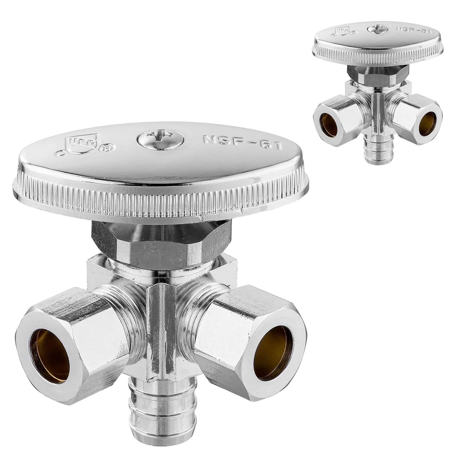 1 2 pex crimp x 3 8 compression x 3 8 od compression stop valve lead free 18