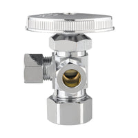 5/8" od compr. 3/8" od compr. 3/8" od compr. dual angle stop valve, multi turn(lead free)