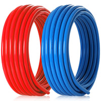3/4" 200ft, 100ft 2, pex-a pipe, red & blue & cutter
