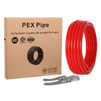 1" 100ft pex-b pipe (red & cutter)