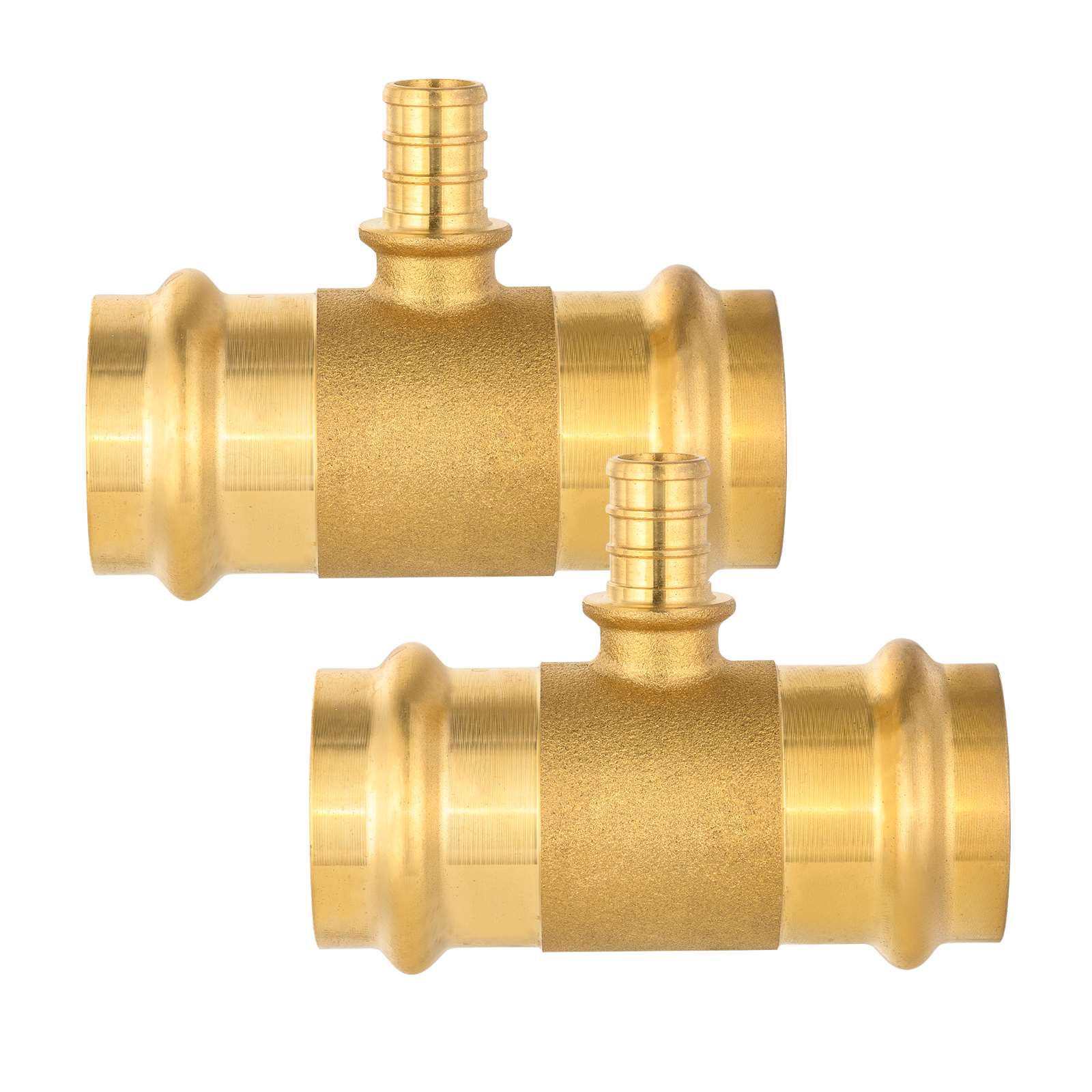 press x press x pex crimp brass tee lead free 8