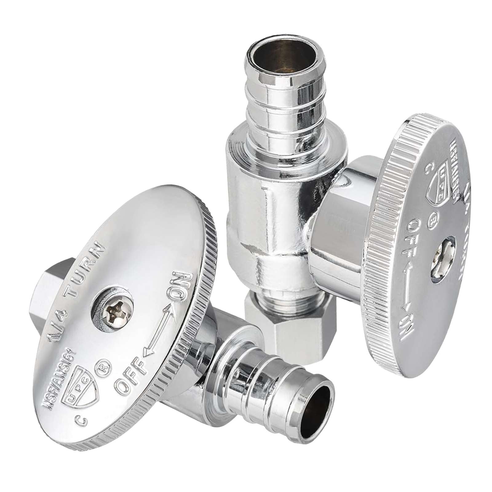 pex crimp x compression stop valve 1 4 turn lead free 22