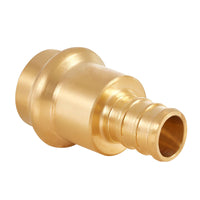 1-1/4" press 1-1/4" pex crimp brass adapter (lead free)