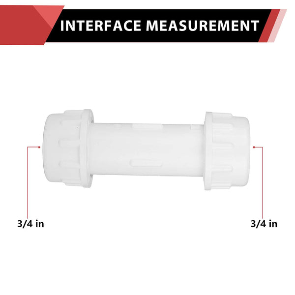 ERA 3/4" PVC Compression Coupling – Plumbingsell