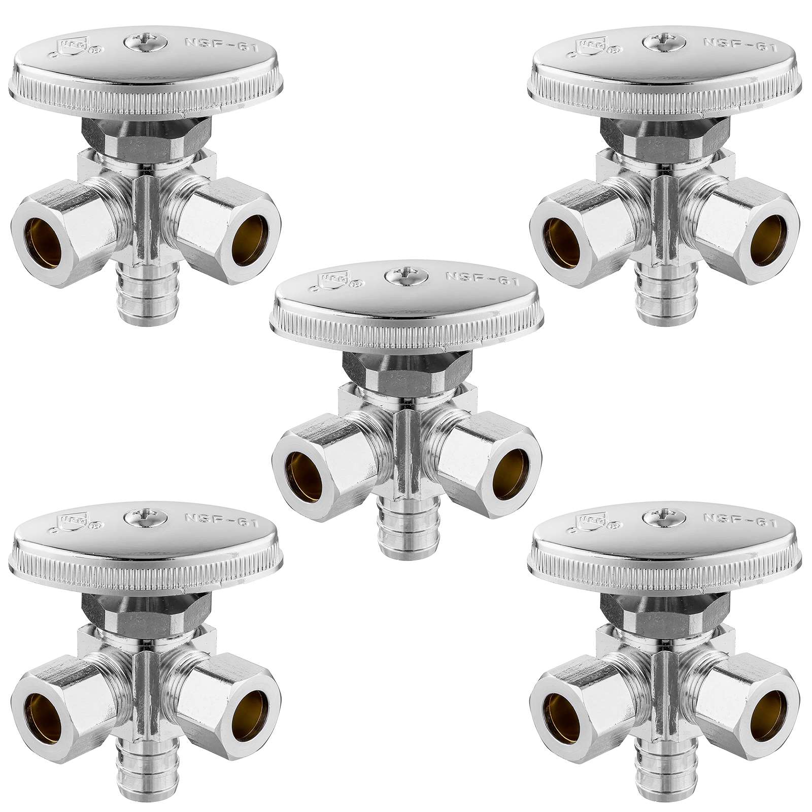 1 2 pex crimp x 3 8 compression x 3 8 od compression stop valve lead free 19